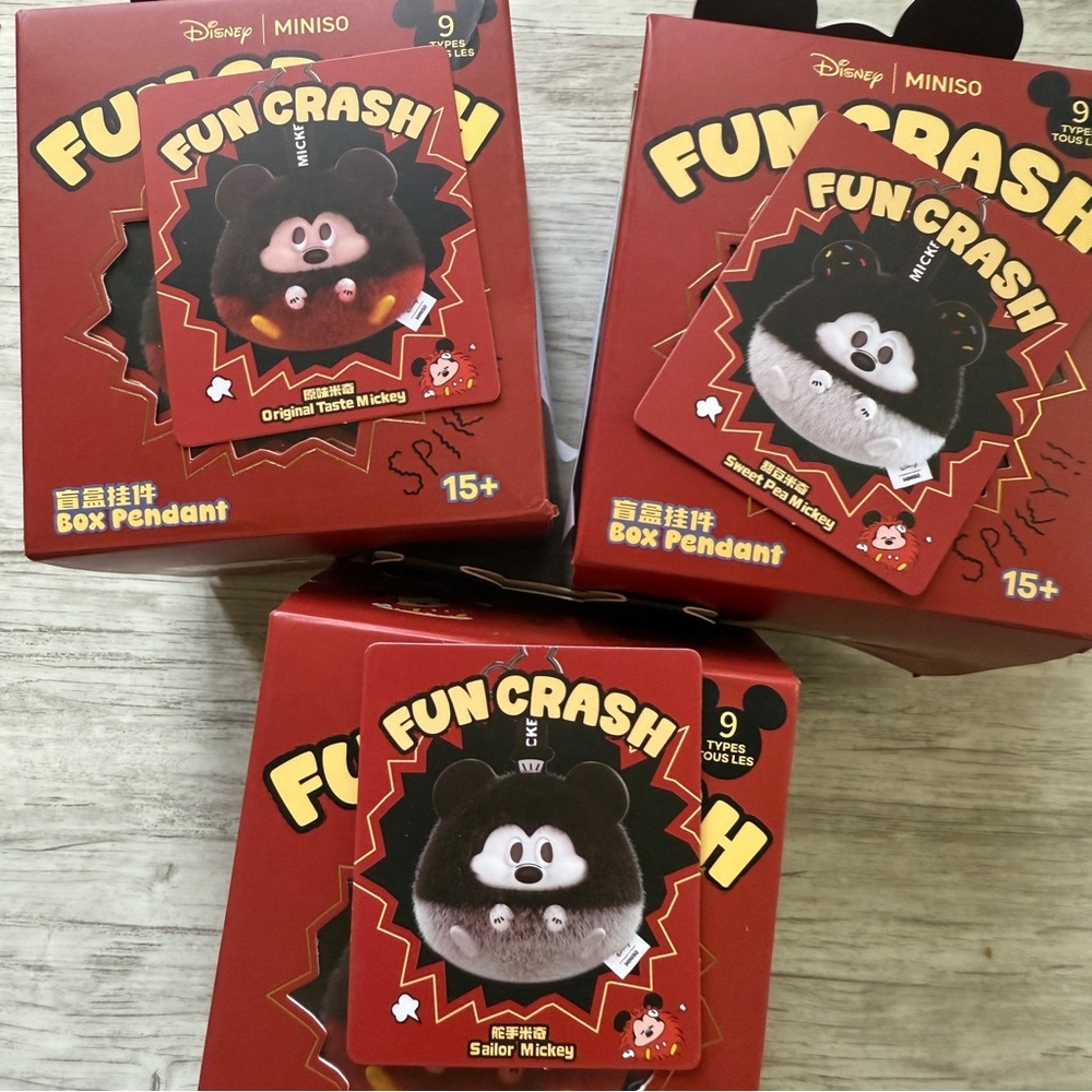 Miniso Mickey Fun Crash Blind Box Plush Pendant